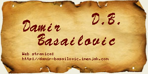 Damir Basailović vizit kartica